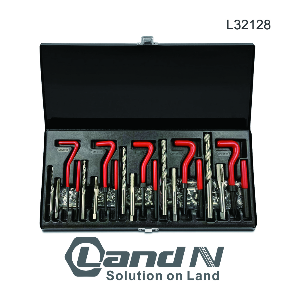 131 pcs Stripped Thread Rethread Recoil Repair Kit Metric L32128