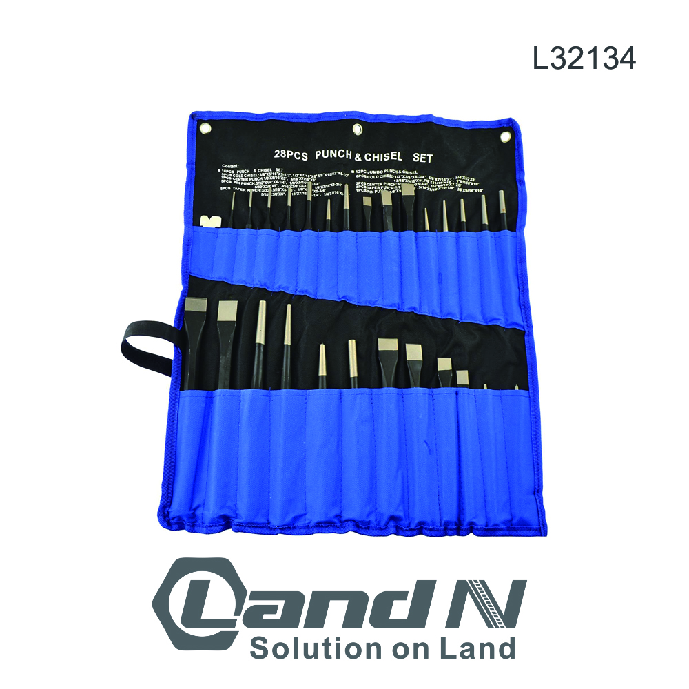 28PC Punch and chisel set L32134