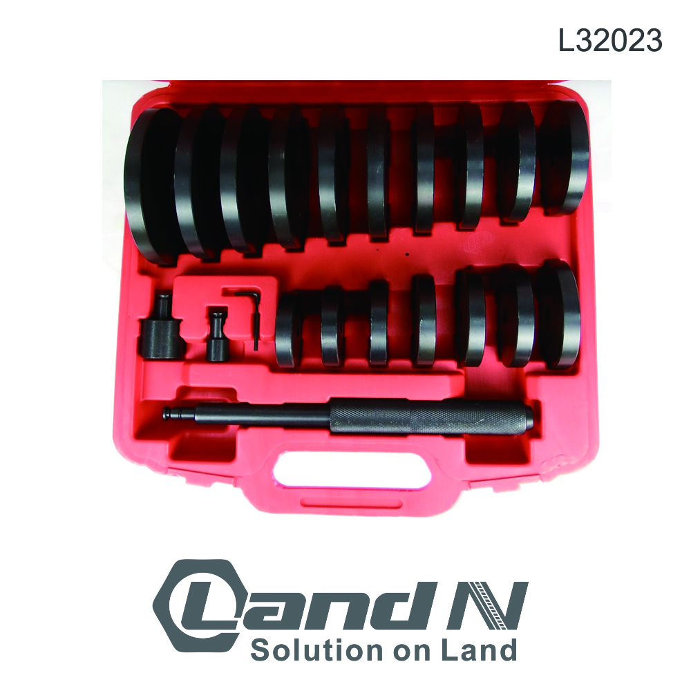 21PC Pro Extra Large Custom Bush, Bearing, and Seal Driver Set Hydraulic Press L32023