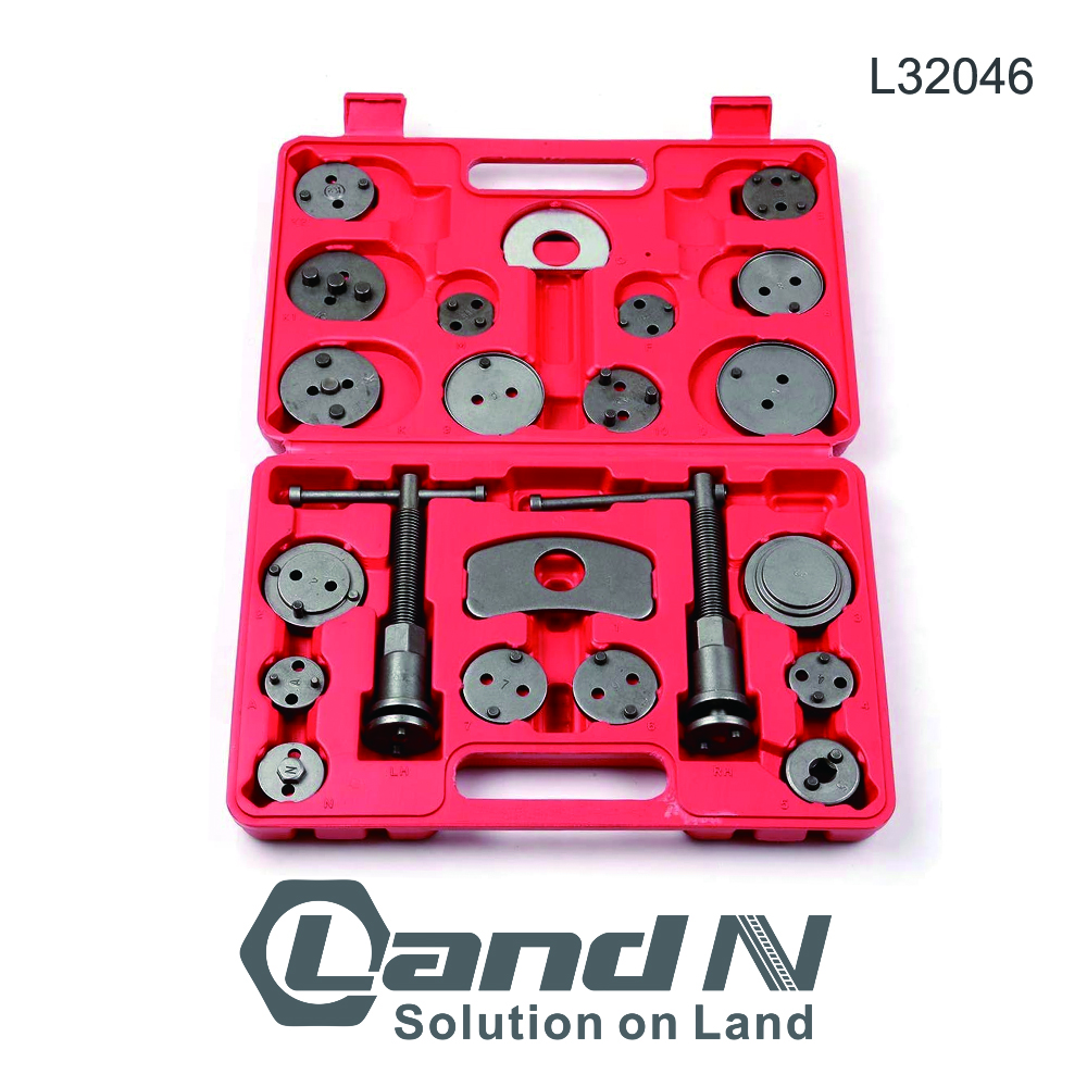 22PC Universal Car Disc Brake Caliper Piston Rewind Wind Back Tool Kit L32046
