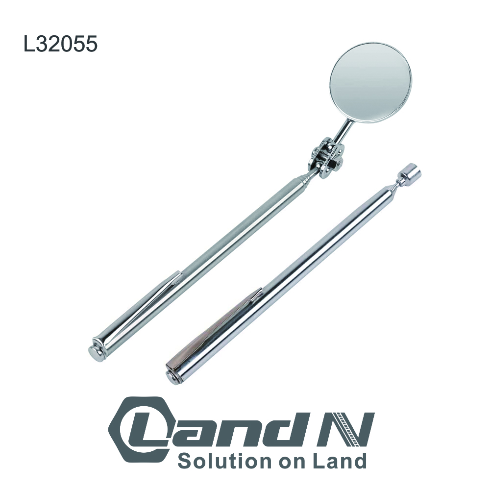 Telescopic Magnetic Pick Up & Swivel Inspection Mirror Set Round L32055
